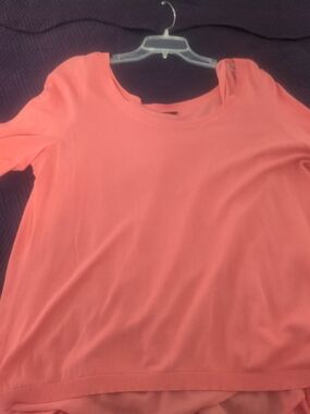Torrid Coral Scoop Neck Short Sleeve Top